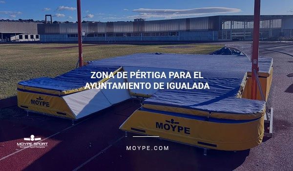 MOPYE SPORT suministra una zona de pértiga certificada WA para el Ayuntamiento de Igualada