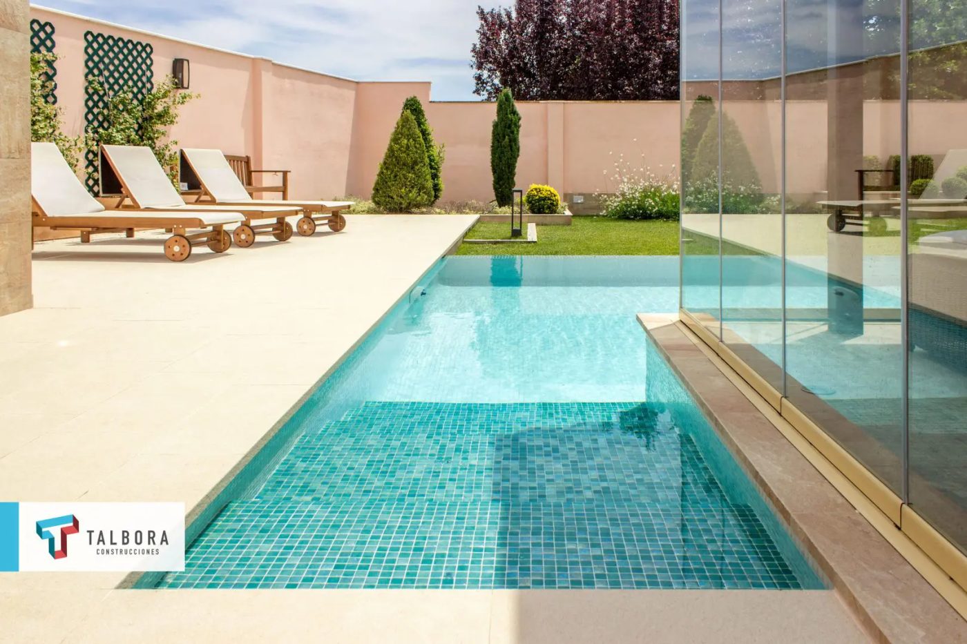 Talbora Escaleras de piscina con jacuzzi
