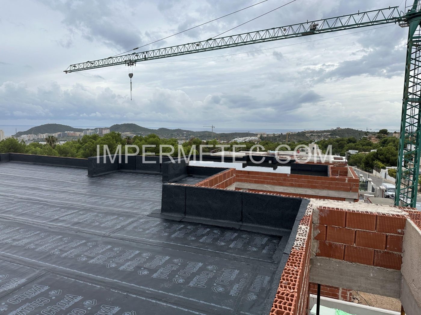 Impermeabilización de cubiertas en obra nueva.